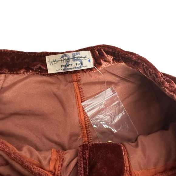 Last Chance NWOT Free People Lotus Crushed Velvet Balloon Pants in Rusty Wine 25 - Picture 13 of 16